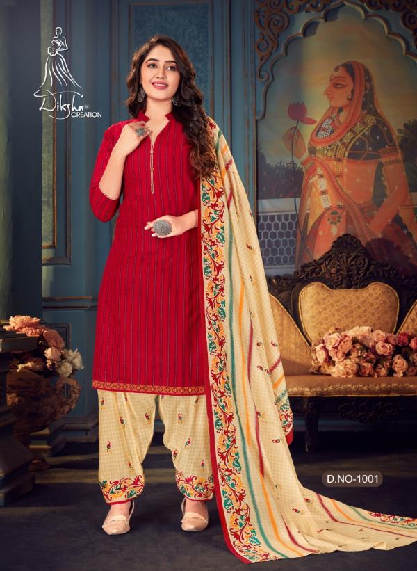  Diksha 4 Colours Stich Patiyala Readymade Dress Collection